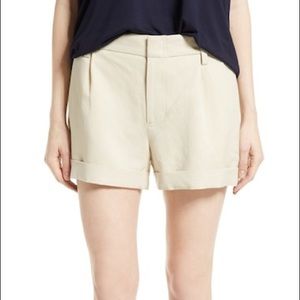 Vince Slouchy Roll Cuff High Rise Shorts- Marzipan